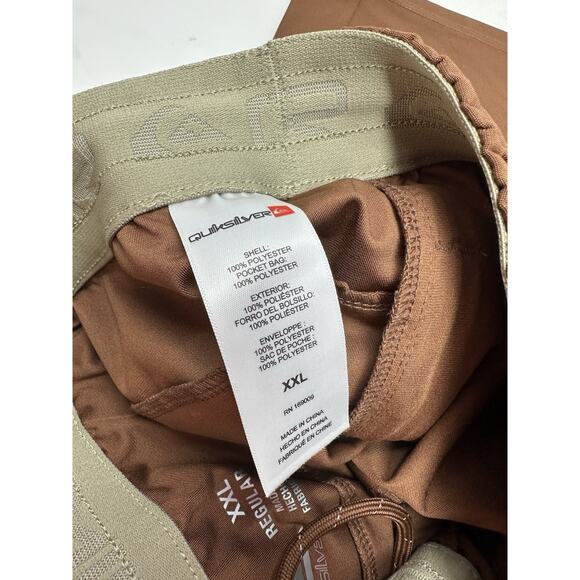 Quiksilver Men's Comfort Stretch Dry Flight Active Short, Brown, XXL - Picture 5 of 5
